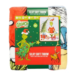 Dr. Seuss Cómo el Grinch Robó Navidad Sedoso Suave Peluche Tiro, 40 x 50, NUEVO - Imagen 1 de 4