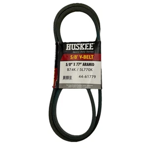 HUSKEE 5/8" x 77" Aramid V-Belt B74K 5L770K, 44-61779, Heavy Duty Lawnmower Belt - Picture 1 of 7