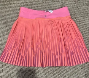 IVIVVA PINK AND CORAL PLEATED SKORT SZ 10 - Picture 1 of 9