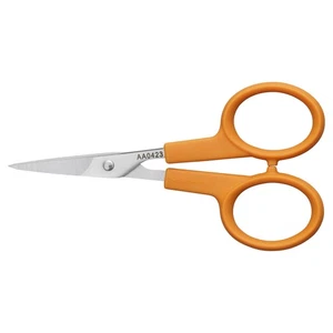 Fiskars Orange-Handled Straight Detail Scissors, Stainless Steel Blades, - Picture 1 of 8