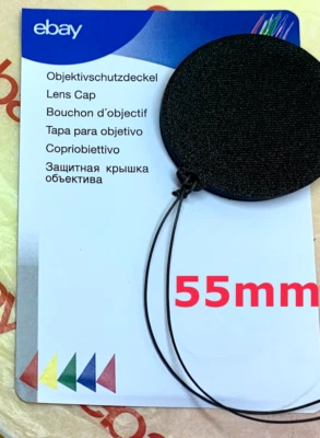 Slip On FRONT LENS CAP 55mm+HOLDER for 55mm outside diameter applications, GR - Image 1 of 4