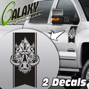 Calcomanías adhesivas tribales para puerta de camión jabalí - se adapta a Ram F150 Silverado Tundra - Imagen 1 de 6