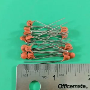 (20 PCS) FARADAY T05F919C3-C0-1 CAPACITOR 50V 9.1uF +-0.25% NPO - Picture 1 of 3