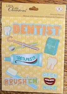 RARE K&Company Lifes Little Occasions Dentist Teeth Tooth Brush Paste Scrapbook - Picture 1 of 7