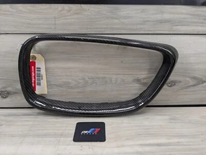 15-20 OEM BMW F87 M2 Left Driver Side Carbon Fiber Overlay Upper Kidney Grille - Picture 1 of 18