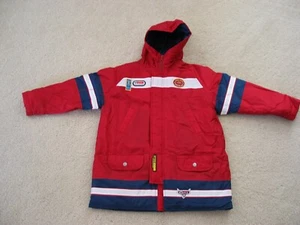 Disney Store Pixar Cars Piston Cup boys S 5/6 full zip hooded raincoat jacket - Picture 1 of 11