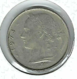 1974 Belgium 1 Franc Copper-Nickel Coin! - Picture 1 of 2