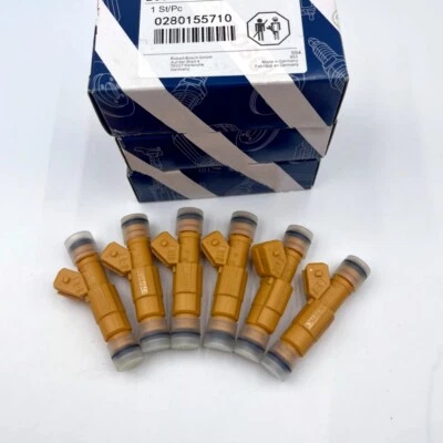 6PCS 0280155710 OEM Fuel Injectors For 87-97 Jeep Grand Cherokee Wrangler 4.0L Foto 1 de 4