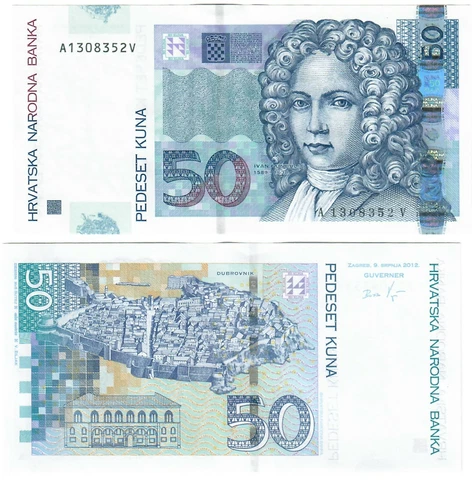 Croatia 50 Kuna 2012 UNC Cover