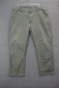 Carhartt B324 ARG Men's 40x31 Relaxed Fit Green Work Wear Pants - Picture 1 of 7