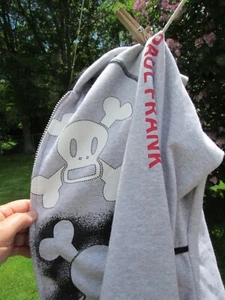 NWT PAUL FRANK GIRL'S SIZE MEDIUM LINED HOODIE WITH SKULL & CROSSBONES - 2009 - Picture 1 of 10