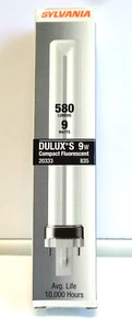 Sylvania Dulux S 9w Fluorescent Compact 20333 G23 Base CF9DS/835 -New - Picture 1 of 4