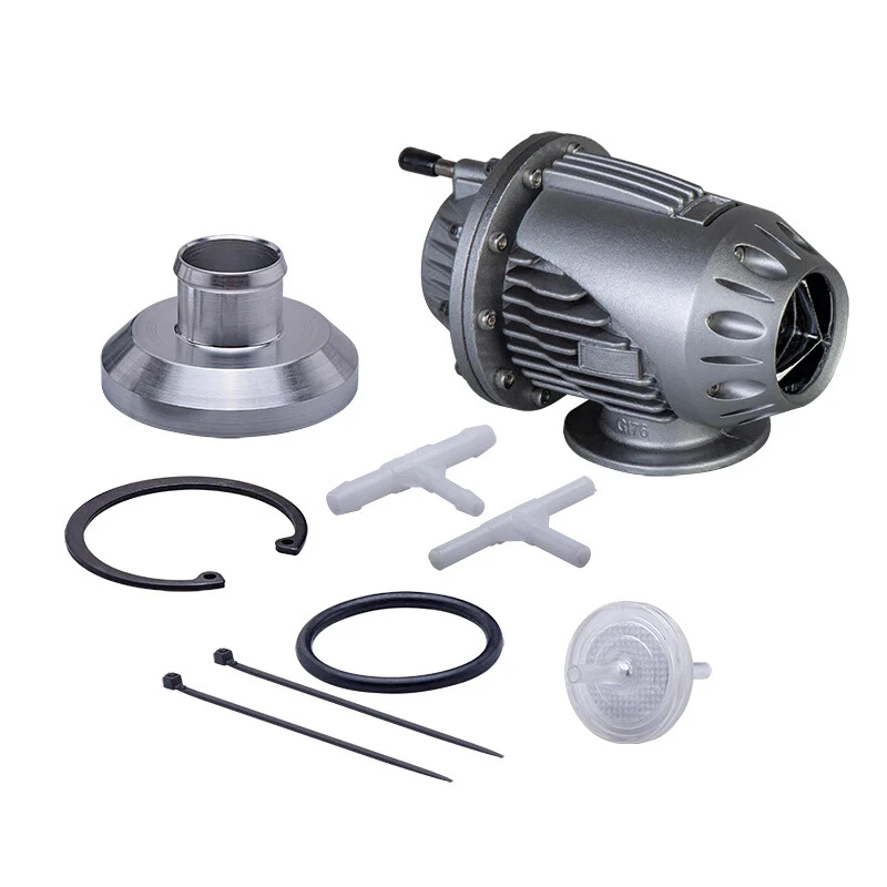Universal 25MM SQV SSQV BOV Turbo Blow Off Valve BOV with Adapter Flange Silver Foto 1 de 4