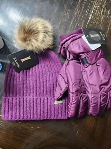Igloos Ladies M/L Hat & Gloves Purple NEW - Picture 1 of 8