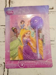 New Disney Princess 80 Page Diary Journal With Pen - Picture 1 of 3