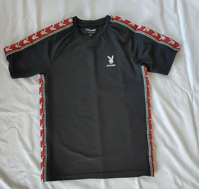 Vintage Playboy By Pacsun Black Graphic Bunny Short Sleeve T Shirt Men's Small Foto 1 de 4