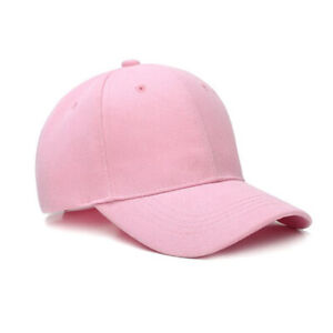 Mens Baseball Cap Plain Adjustable Womens Solid Blank Hat Style Visor Caps'