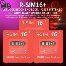 R-SIM 16+ Nano Unlock RSIM Card Fit for iPhone 13 Pro 12 PRO MAX XS XR 8 IOS B2