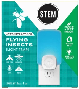 STEM Flying Insects Light Trap, Attracts & Traps Starter Kit 1 Device + 1 Refill - Picture 1 of 1