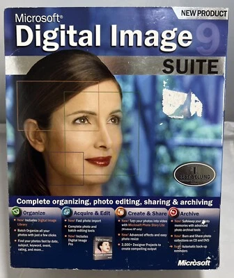 Microsoft Digital Image Suite 9 [Brand New - Sealed] 805529377462 - Image 1 of 4