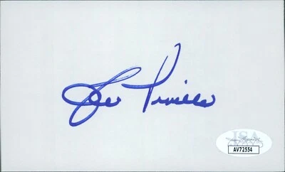Lou Piniella New York Yankees Signed 3x5 Index Card JSA Authenticated - Image 1 of 2