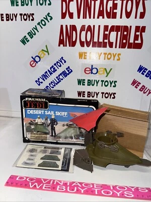 星球大战 沙漠帆船 Skiff 绝地归来 1983 年 肯纳 CIB /W 密封零件 — 第 1/4 张图片