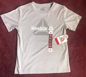 New with tags! Reebok S/CH 6/7 Performance Graphic Tee Grey Heather - Picture 1 of 4