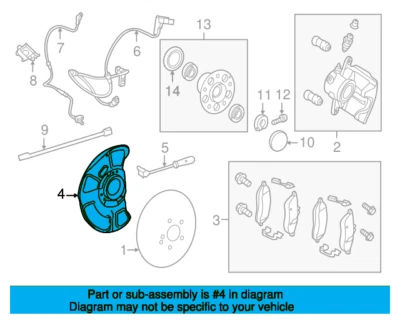 Mercedes-Benz E-Class W212 Front Left Brake Dust Shield A2124201544 - Image 1 of 4