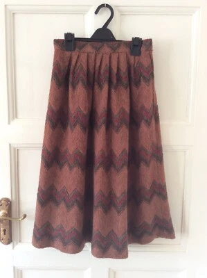 JOIE Токио коричневый текстурированный шерсти полный юбка размер XXS/ 4-6 - Изображение 1 из 4