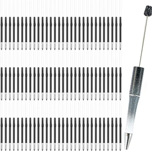 100Pcs Beadable Pens Refills for Plastic Bead Ballpoint Pen,Beadable Pens Bulk R - Picture 1 of 5