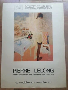 PIERRE LELONG 1972 AFFICHE ORIGINALE GALERIE DOUCET COUTUREAU - Imagen 1 de 1