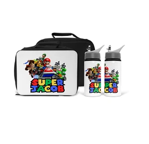 Personalised MARIO KART Kids Water bottle and/or Lunch Bag - Picture 1 of 6