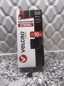 VELCRO Brand Heavy Duty Fasteners | 4x2 Inch Strips with Adhesive | 8 Sets NEW - Picture 1 of 3