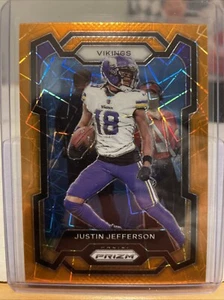 2023 Panini Prizm - Lazer Prizm #195 Justin Jefferson - Picture 1 of 2