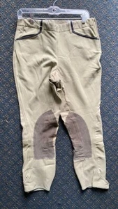 Beval Damen REITHOSE Gr. 30 BEIGE * sehr guter Zustand seitlicher Reißverschluss Fronttaschen - Bild 1 von 4