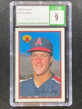 1989 Bowman  Jim Abbott  RC  CSG 9  California Angels  New York Yankees