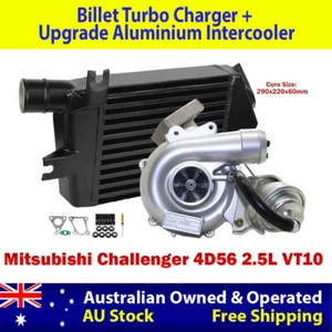 Upgrade Billet Turbo + 60mm Intercooler For Mitsubishi Challenger 4D56 2.5L VT10 - Picture 1 of 11