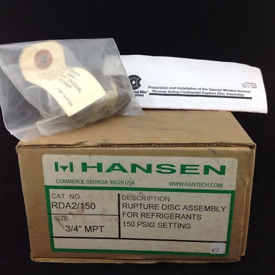Hansen Corp RDA2/150 Tamaño: 3/4 NPT Foto 1 de 2