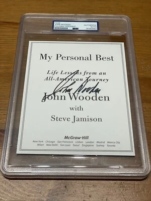 John Wooden UCLA Bruins Signed Cut Auto Autograph PSA/DNA Certified Authentic - Image 1 of 4