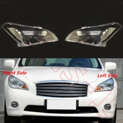 A Pair Clear Headlight Lens Housing + Seal Glue For INFINITI M25 M35h 2011-2013 - Image 1 of 4