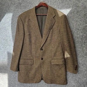 Vintage GIVENCHY Sport Coat Men 40 R Medium Tweed Micro Check Ivy Luxe Union USA - Picture 1 of 15