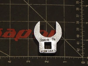 Snap On 3/8" Drive Open End Crowfoot Wrench 7/8" FC28 Dr NON Chrome 1981 - Picture 1 of 2
