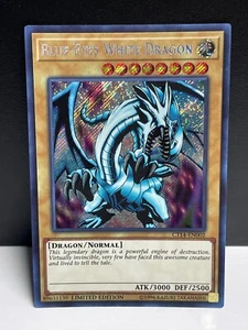 Blue-Eyes White Dragon Secret Rare CT14-EN002 LP - Picture 1 of 11