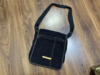 Bolsa carteiro tiracolo vintage diesel peças de reposição veludo - Imagem 1 de 4