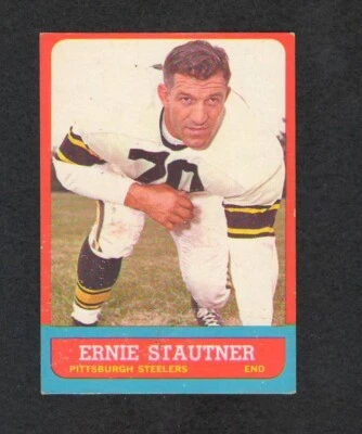 Vtg 1963 Topps Football Ernie Stautner Card #129 HOF! (SP) EX++ Original Owner - Image 1 of 2