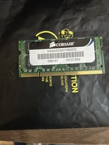 Corsair  4GB DDR2 800 MHz (PC2 6400) Laptop Memory (VS8GSDSKIT800D2) - Picture 1 of 2