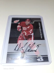 2001-02 In The Game BAP Signature Series- Nicklas Lidstrom Auto (AU) Red Wings - Picture 1 of 6