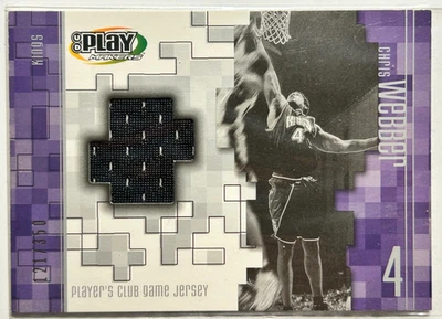 Chris Webber JERSEY #/350 Upper Deck Play Makers 2002-03 Players Club Patch SP - Image 1 of 2