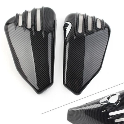 2 X Battery Side Cover Fit For Harley Davidson Sportster 1200 2014-2021 CARBON Foto 1 de 4