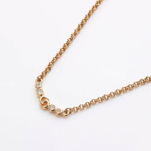 Collana Christian Dior CD logo strass oro WS11324